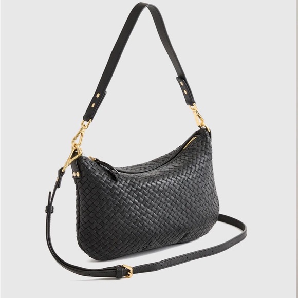 Quince Italian Handwoven Leather Mini Shoulder Bag - Picture 5 of 10